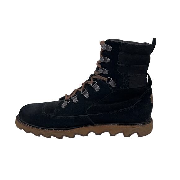 Sorel Mens Size 8.5 Mad Mukluk Boots Suede Leather Hawk Water Resistant Black main image 10